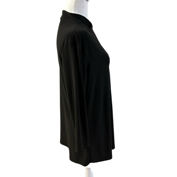 Last Tango Black Cut Out 3/4 Sleeve Tunic Sz L - Picture 3 of 6
